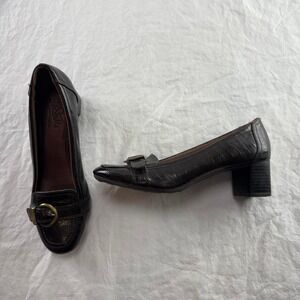 LifeStride "Soft System" Loafer Pumps Brown Women's Sz 8.5 Academia Preppy Y2k